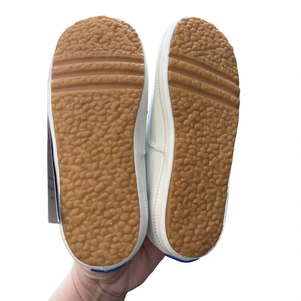 Vintage Keds 9.5 wide‎  Kids white leather Champion shoes sneakers.